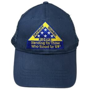 KC Baseball Cap Blue One Size Patriot Guard Riders Mesh Strapback Motto Hat